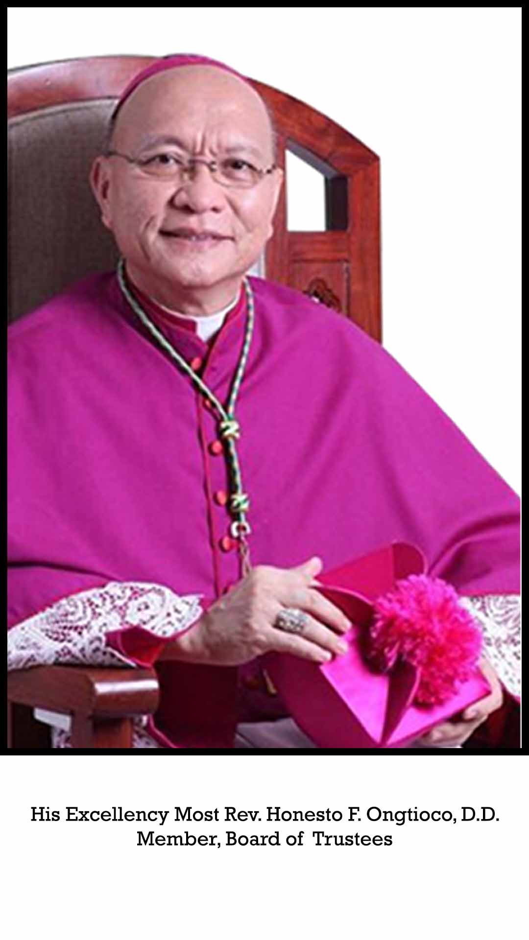 His Excellency Most Rev. Honesto F. Ongtioco, D.D.